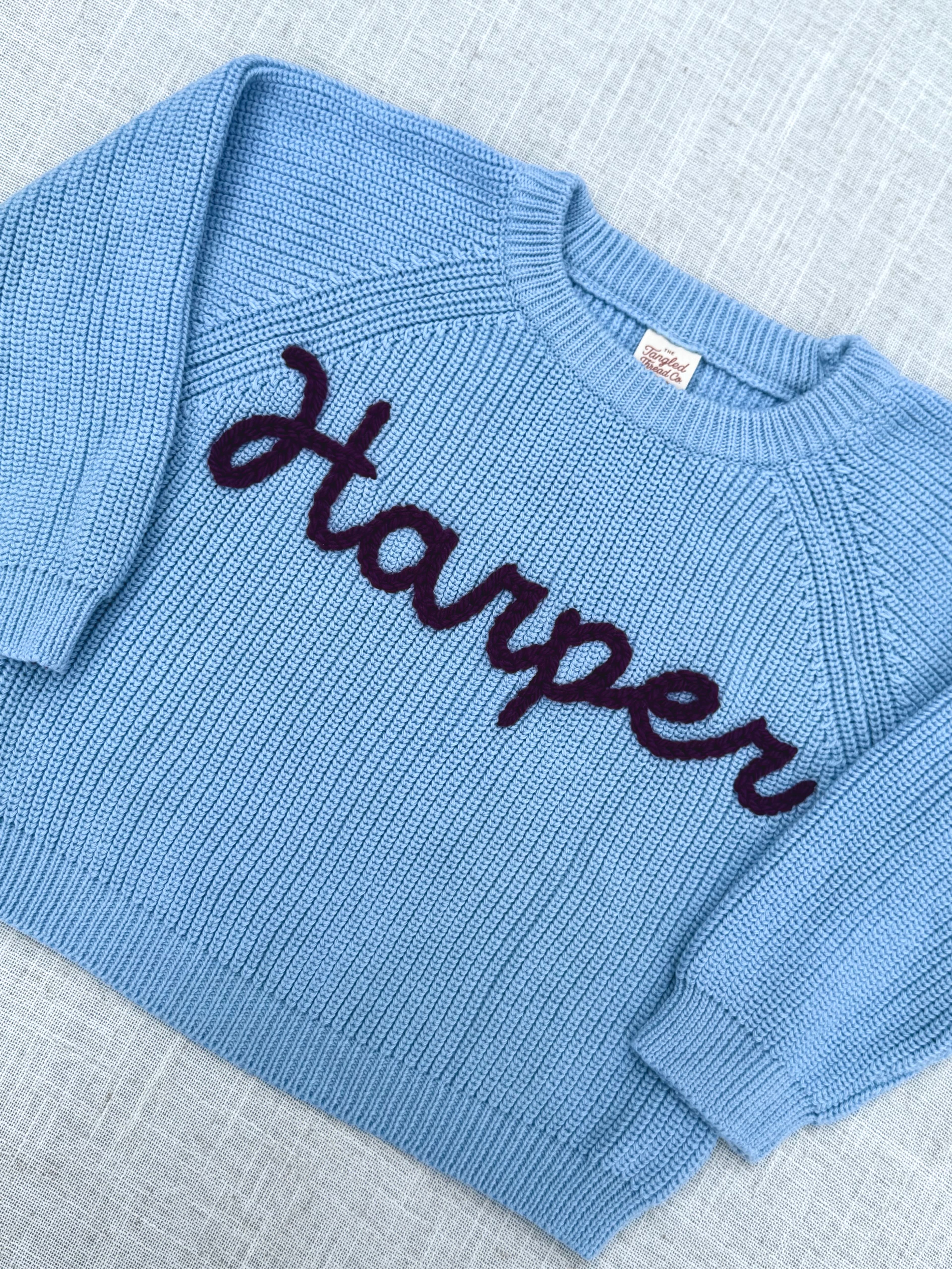 Custom embroidery by The Tangled Thread Co.