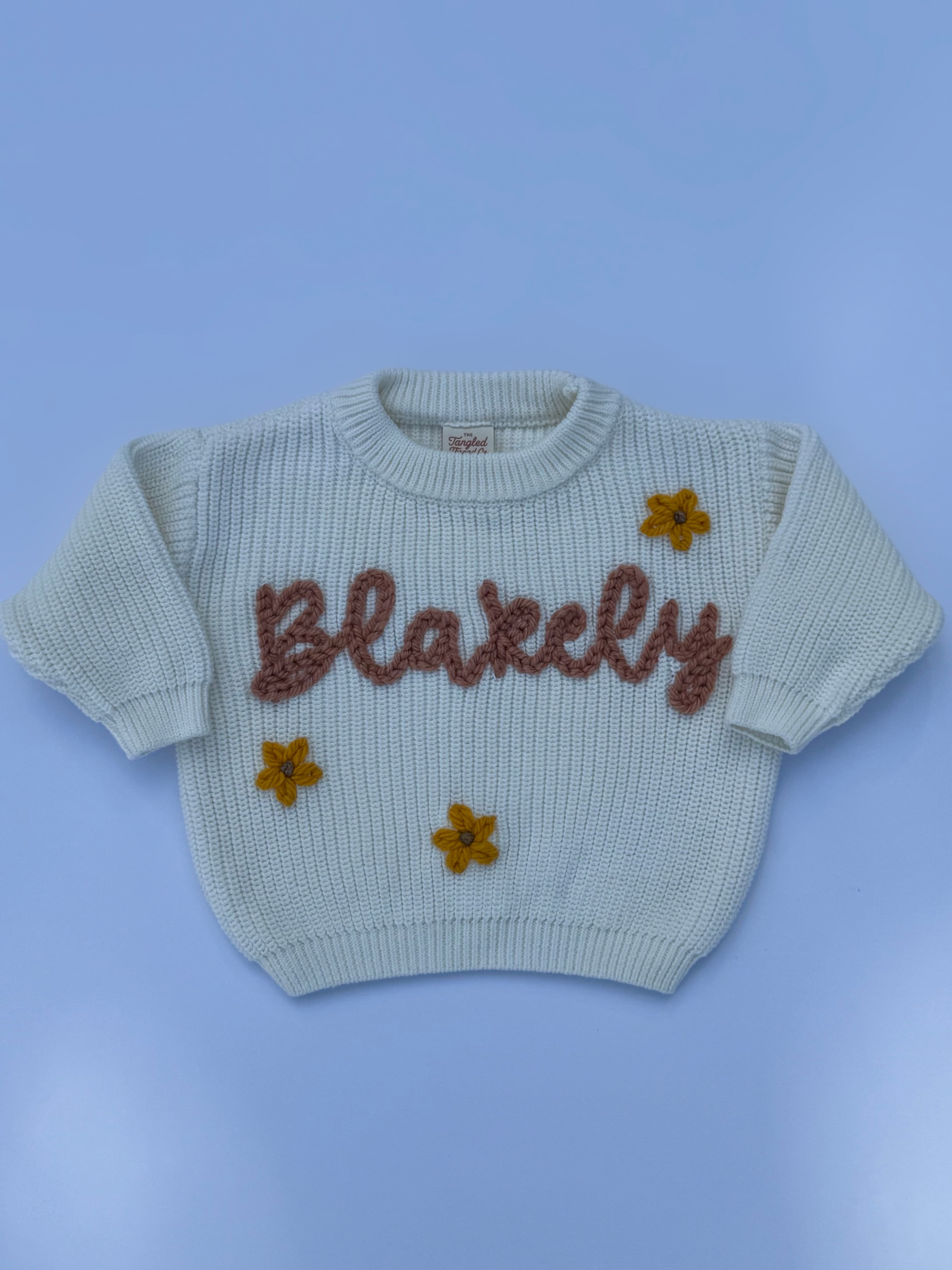 Custom embroidery by The Tangled Thread Co.