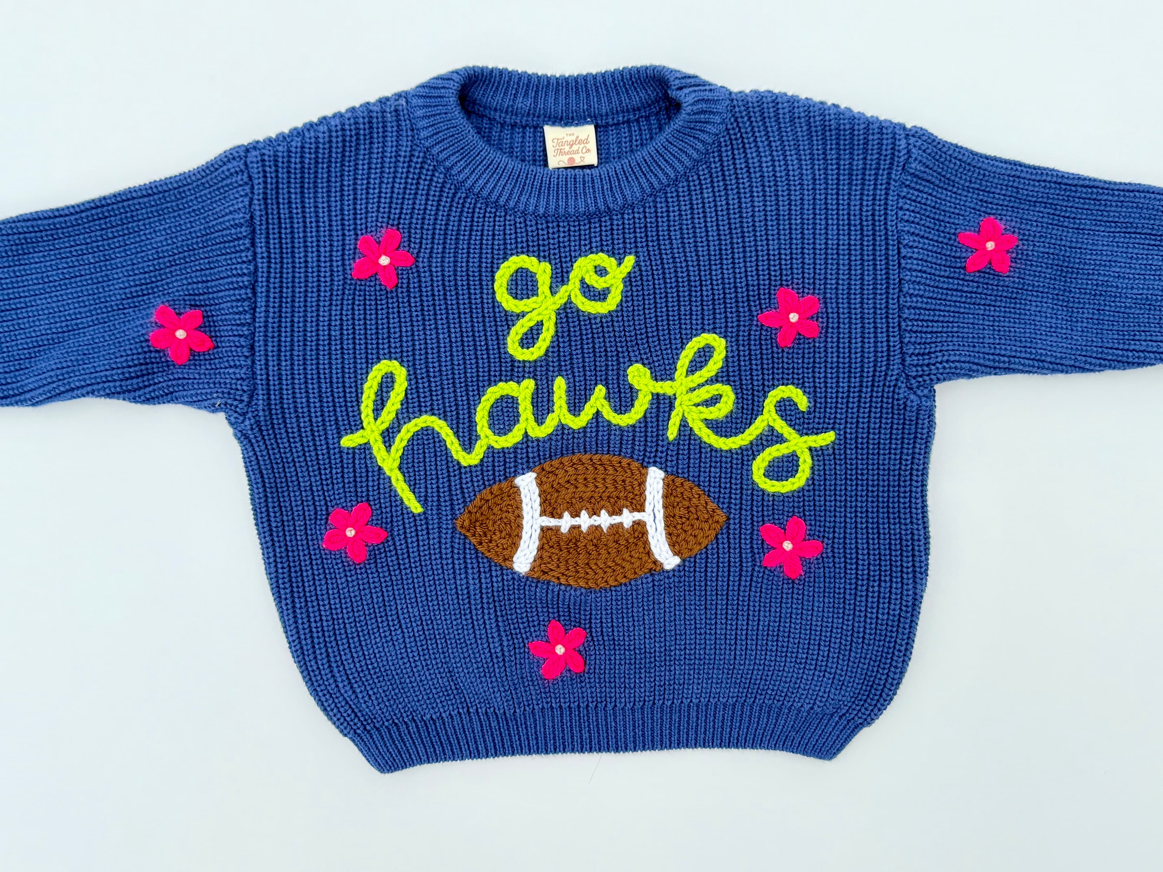 Custom embroidery by The Tangled Thread Co.