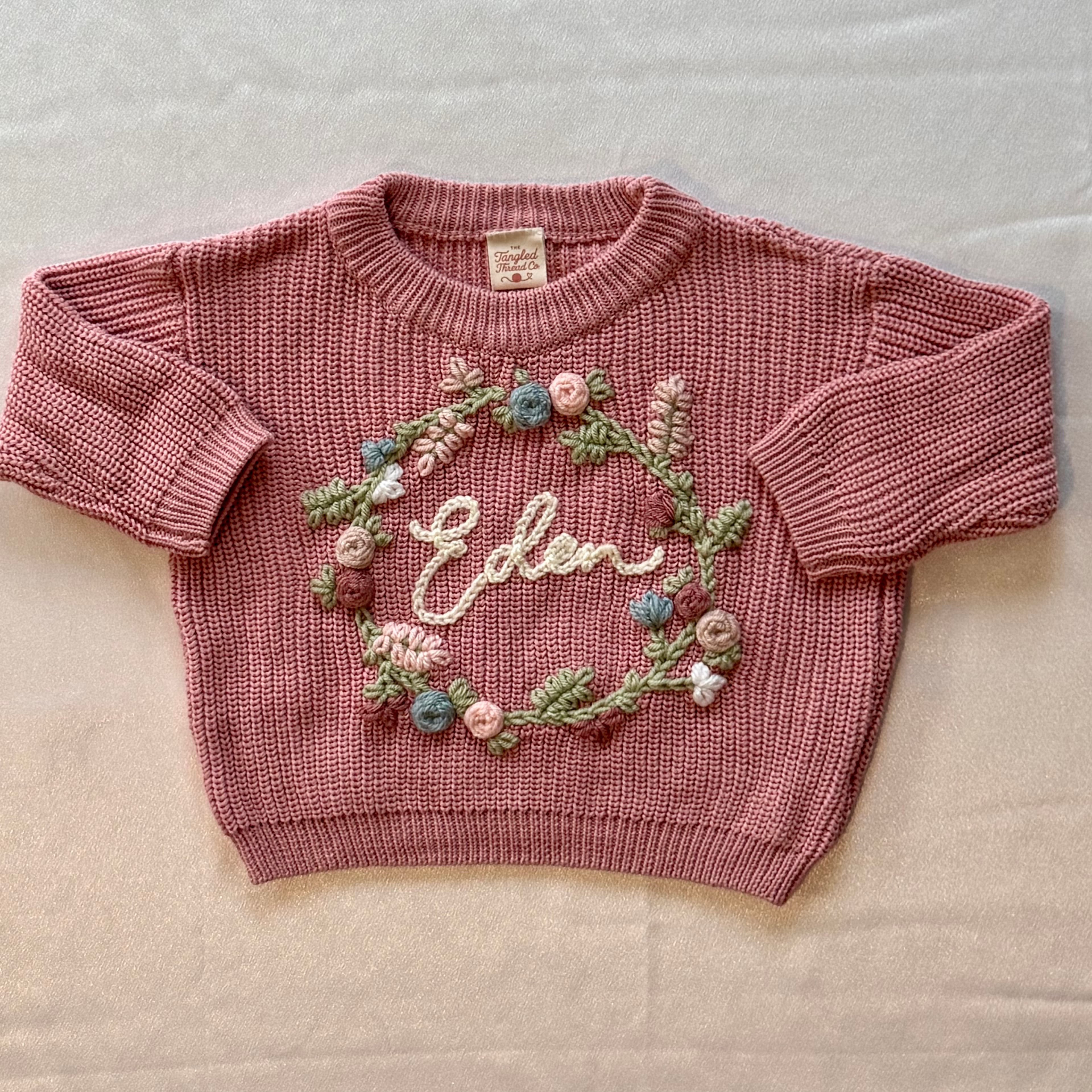 Custom embroidery by The Tangled Thread Co.