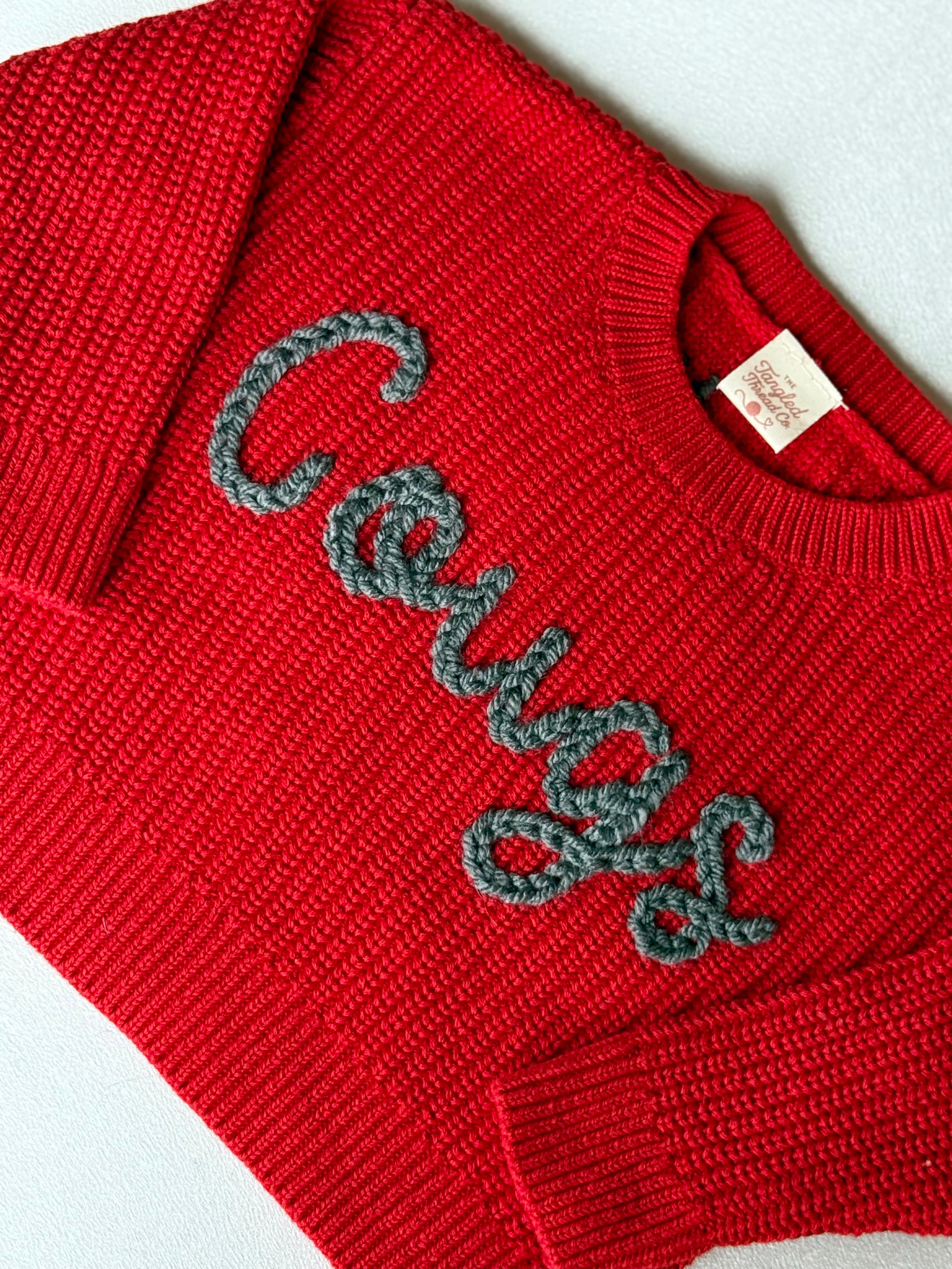 Custom embroidery by The Tangled Thread Co.